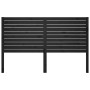 Solid black pine wood bed headboard 186x4x100 cm by , Headboards and footboards - Ref: Foro24-819039, Price: 102,47 €, Discou...