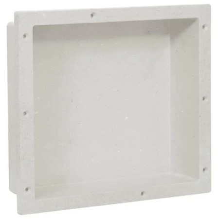 White shower niche 41x36x10 cm by , Shower walls and screens - Ref: Foro24-151390, Price: 46,46 €, Discount: %