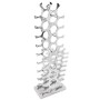 Silver aluminum wine rack for 27 bottles by , Wine racks - Ref: Foro24-243503, Price: 145,62 €, Discount: %