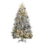 Artificial Christmas tree with hinges 300 LED and balls 240 cm by , Christmas trees - Ref: Foro24-3210176, Price: 192,72 €, D...