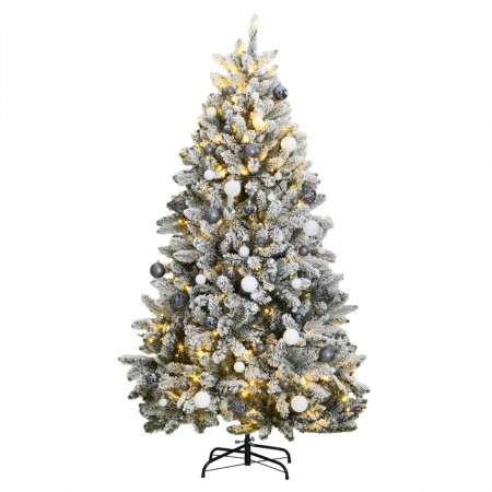 Artificial Christmas tree with hinges 300 LED and balls 240 cm by , Christmas trees - Ref: Foro24-3210176, Price: 192,72 €, D...