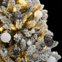 Árbol de Navidad artificial con bisagras 300 LED y bolas 240 cm de , Arboles de navidad - Ref: Foro24-3210176, Precio: 192,72...