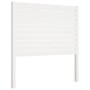 Cabecero de cama madera maciza de pino blanco 81x4x100 cm de , Cabeceros y pies de cama - Ref: Foro24-818996, Precio: 66,03 €...