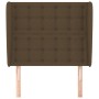 Headboard with dark brown fabric ears 93x23x118/128 cm by , Headboards and footboards - Ref: Foro24-3118375, Price: 72,99 €, ...