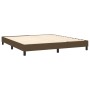 Cama box spring con colchón tela marrón oscuro 180x200 cm de , Camas y somieres - Ref: Foro24-3126584, Precio: 518,93 €, Desc...