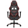 Gaming-Stuhl mit Fußstütze Kunstleder schwarz rot rot von , Gaming-Stühle - Ref: Foro24-3143683, Preis: 118,83 €, Rabatt: %