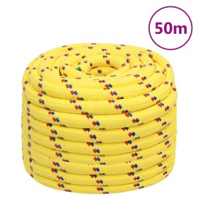 Cuerda de barco polipropileno amarillo 20 mm 50 m de , Sogas y cuerdas metálicas - Ref: Foro24-152633, Precio: 78,99 €, Descu...