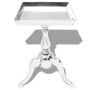 Mesita auxiliar cuadrada aluminio plateada de , Mesas auxiliares - Ref: Foro24-243511, Precio: 116,44 €, Descuento: %