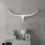 Decorative aluminum bull head for wall 96 cm silver by , Figures, sculptures and statues - Ref: Foro24-242337, Price: 51,35 €...