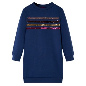 Navy blue children's sweatshirt dress 92 by , Children's dresses - Ref: Foro24-14309, Price: 12,03 €, Discount: %