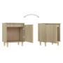 2 pcs bedside tables with Sonoma oak wood legs 40x30x50cm by vidaXL, Nightstands - Ref: Foro24-805822, Price: 52,99 €, Discou...