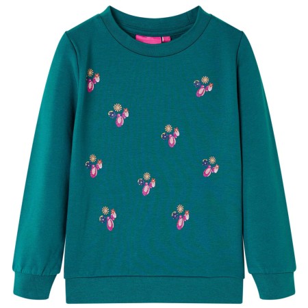 Dunkelgrünes Kinder-Sweatshirt 116 von , Kinder-T-Shirts - Ref: Foro24-13746, Preis: 14,99 €, Rabatt: %