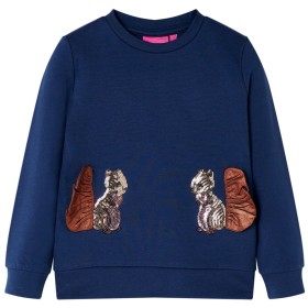 Navy blue children's sweatshirt 104 by , Kids T-shirts - Ref: Foro24-14160, Price: 11,99 €, Discount: %