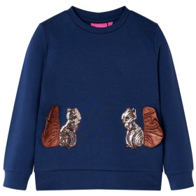 Navy blue children's sweatshirt 128 by , Kids T-shirts - Ref: Foro24-14162, Price: 13,99 €, Discount: %