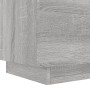 Bedside tables LED lights 2 pcs Sonoma gray engineered wood by , Nightstands - Ref: Foro24-836746, Price: 118,68 €, Discount: %