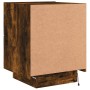 Bedside table LED lights 2 pcs engineered wood smoked oak by , Nightstands - Ref: Foro24-836744, Price: 106,84 €, Discount: %