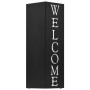 Paragúero diseno Welcome acero negro de vidaXL, Paragüeros - Ref: Foro24-246796, Precio: 43,45 €, Descuento: %