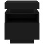 Black nightstand with LED lights 40x39x48.5 cm by , Nightstands - Ref: Foro24-836786, Price: 72,43 €, Discount: %