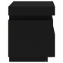 Black nightstand with LED lights 40x39x48.5 cm by , Nightstands - Ref: Foro24-836786, Price: 72,43 €, Discount: %