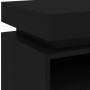 Black nightstand with LED lights 40x39x48.5 cm by , Nightstands - Ref: Foro24-836786, Price: 72,43 €, Discount: %