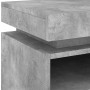 Concrete gray bedside table with LED lights 40x39x48.5 cm by , Nightstands - Ref: Foro24-836790, Price: 80,76 €, Discount: %