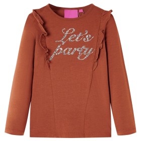 Children's long-sleeved t-shirt in cognac color 140 by , Kids T-shirts - Ref: Foro24-14218, Price: 8,99 €, Discount: %