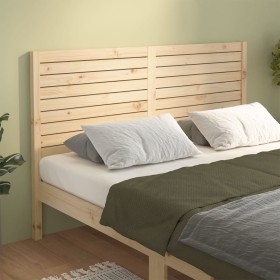 Solid pine wood bed headboard 156x4x100 cm by , Headboards and footboards - Ref: Foro24-819025, Price: 93,99 €, Discount: %