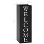 Paragúero diseno Welcome acero negro de vidaXL, Paragüeros - Ref: Foro24-246796, Precio: 43,45 €, Descuento: %