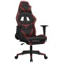 Gaming-Stuhl, Massagefußstütze, Kunstleder, Schwarz, Rot, Rot von , Gaming-Stühle - Ref: Foro24-345441, Preis: 119,99 €, Raba...