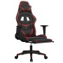 Gaming-Stuhl, Massagefußstütze, Kunstleder, Schwarz, Rot, Rot von , Gaming-Stühle - Ref: Foro24-345441, Preis: 119,99 €, Raba...