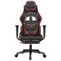 Gaming chair massage footrest synthetic leather black red red by , Gaming chairs - Ref: Foro24-345441, Price: 118,83 €, Disco...