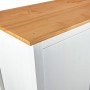 Hill Range 3-türiger Kleiderschrank aus weißem Kiefernholz, 127 x 50 x 170 cm von , Kleiderschränke - Ref: Foro24-288954, Pre...