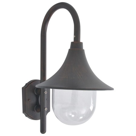 Bronze aluminum garden wall lamp E27 42 cm by vidaXL, Outdoor lighting - Ref: Foro24-44213, Price: 44,88 €, Discount: %