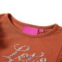 Camiseta infantil de manga larga color coñac 92 de , Camisetas para niños - Ref: Foro24-14214, Precio: 10,50 €, Descuento: %