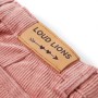 Pantalón infantil pana rosa envejecido 116 de , Pantalones de niños - Ref: Foro24-14261, Precio: 12,99 €, Descuento: %