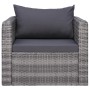 Garden chair with gray synthetic rattan cushions by vidaXL, Garden chairs - Ref: Foro24-44161, Price: 192,60 €, Discount: %