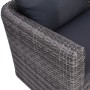 Silla de jardín con cojines ratán sintético gris de vidaXL, Sillas de jardín - Ref: Foro24-44161, Precio: 192,60 €, Descuento: %