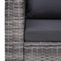 Garden chair with gray synthetic rattan cushions by vidaXL, Garden chairs - Ref: Foro24-44161, Price: 192,60 €, Discount: %