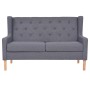 2-Sitzer-Sofa aus grauem Stoff von vidaXL, Sofas - Ref: Foro24-245453, Preis: 400,99 €, Rabatt: %