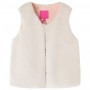 Children's beige synthetic fur vest 128 by , Children's outerwear - Ref: Foro24-14277, Price: 15,48 €, Discount: %