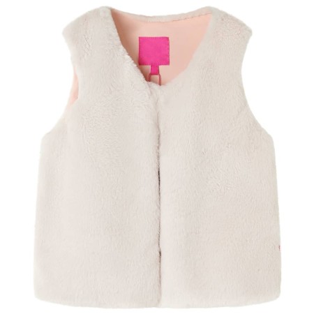 Beige synthetic fur children's vest size 104 by , Children's outerwear - Ref: Foro24-14275, Price: 12,74 €, Discount: %