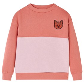 Rosa Farbblock-Sweatshirt für Kinder 104 von , Kinder-T-Shirts - Ref: Foro24-14385, Preis: 12,99 €, Rabatt: %