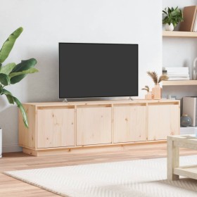 Solid pine wood TV cabinet 156x37x45 cm by , TV Furniture - Ref: Foro24-840156, Price: 125,99 €, Discount: %