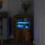 Sideboard mit LED-Leuchten aus geräuchertem Eichenholzwerkstoff von , Schließfächer und Lagerschränke - Ref: Foro24-836638, P...