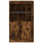 Sideboard with LED lights smoked oak engineered wood by , Lockers and storage cabinets - Ref: Foro24-836627, Price: 99,80 €, ...