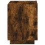 Bedside table with LED lights smoked oak engineered wood by , Nightstands - Ref: Foro24-836743, Price: 61,63 €, Discount: %