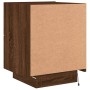 Bedside tables LED lights 2 pcs engineered wood brown oak by , Nightstands - Ref: Foro24-836748, Price: 118,11 €, Discount: %