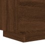 Bedside tables LED lights 2 pcs engineered wood brown oak by , Nightstands - Ref: Foro24-836748, Price: 118,11 €, Discount: %