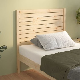 Solid pine wood bed headboard 106x4x100 cm by , Headboards and footboards - Ref: Foro24-819005, Price: 59,99 €, Discount: %