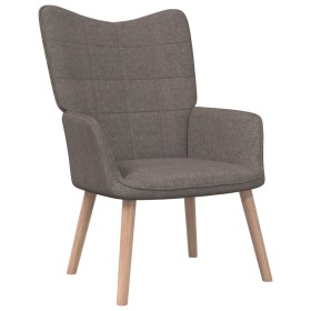 Relaxation armchair in taupe gray fabric by , Armchairs - Ref: Foro24-327928, Price: 107,99 €, Discount: %